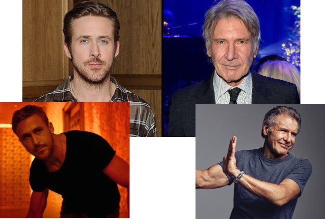 Ryan Gosling versus Harrison Ford